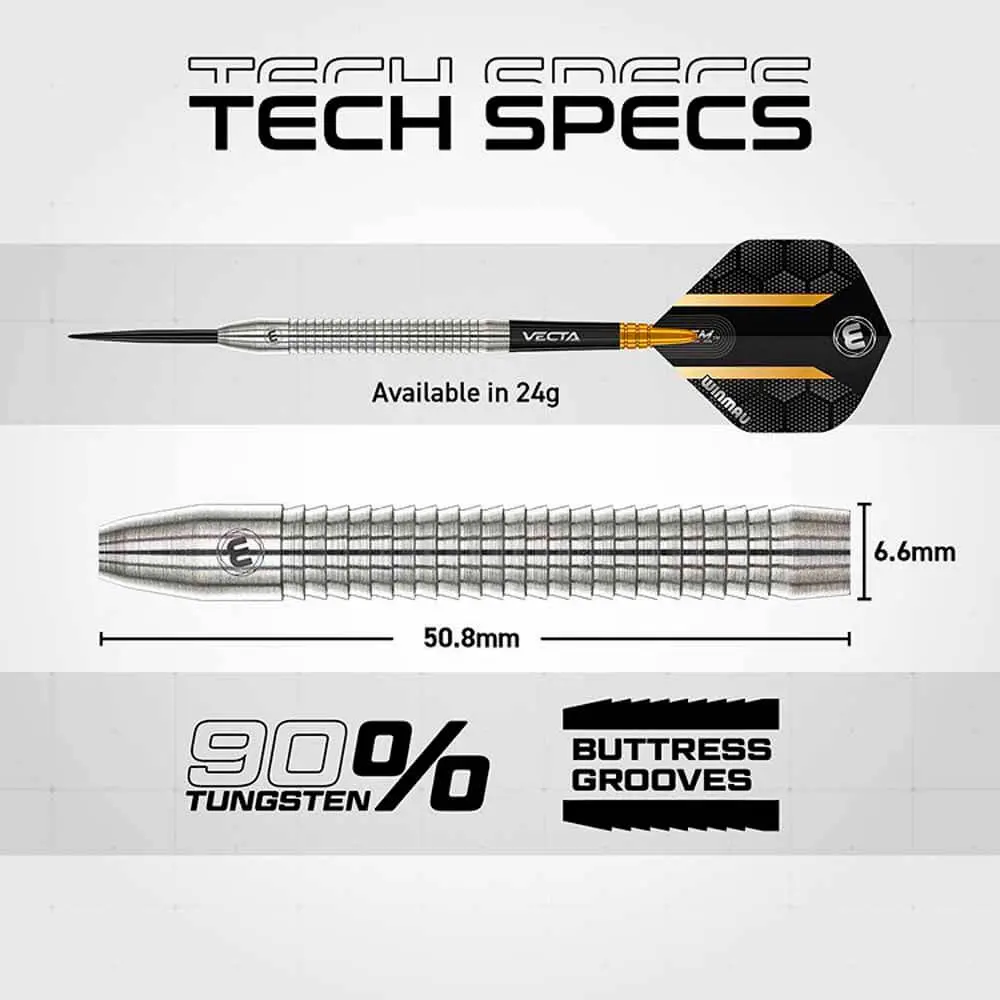 Dardos Winmau Team 360 Jack Nankervis P.Metal 90% 24gr1544.24 vista 2