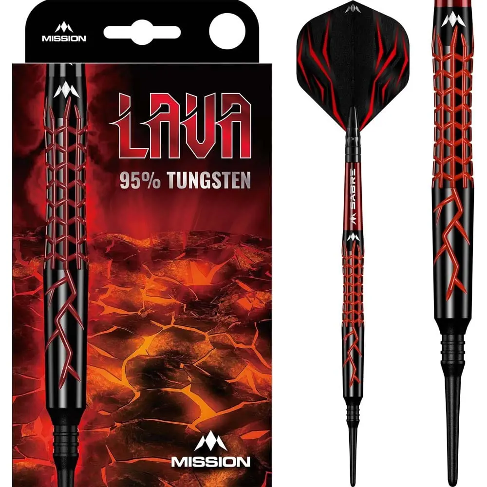 Dardos Mission Lava 95% Tungsteno 20g Profesionales vista 4