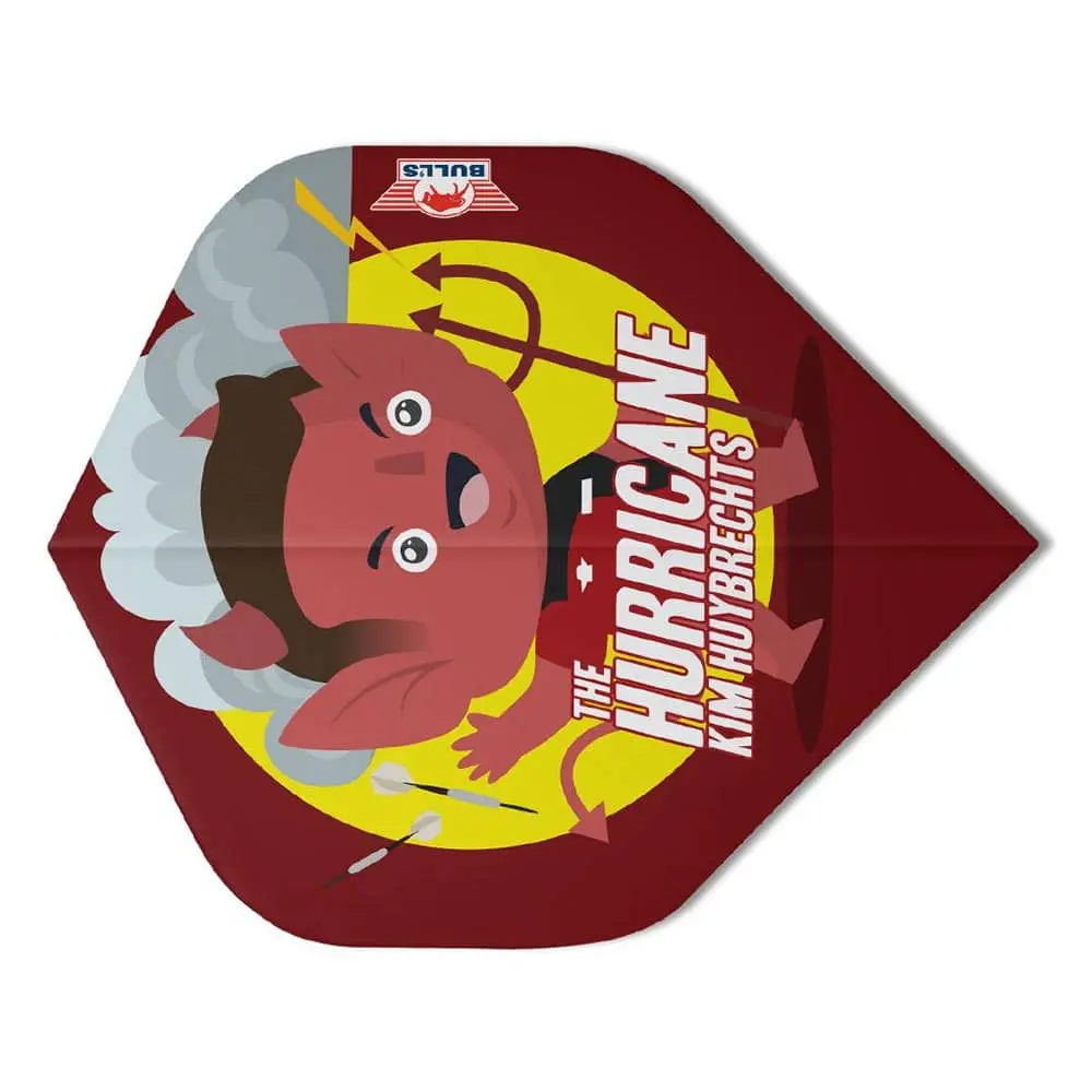 Plumas Bulls Darts Player 100 Kim Huybrechts Cartoon Standard50884 vista 3