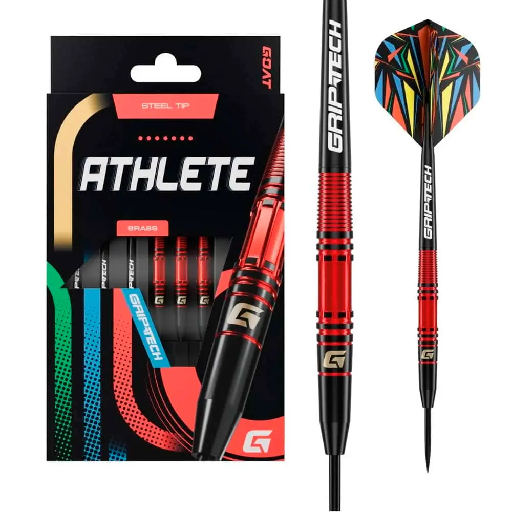 Dardos GOAT Athlete Red Steel Latón 11g vista 4