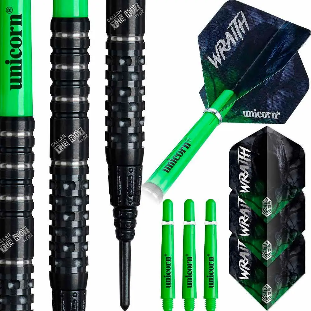 Dardos Unicorn Darts Callan Rydz Phase 2 P.Plastico 90% Tungsteno 19g Profesionales vista 4