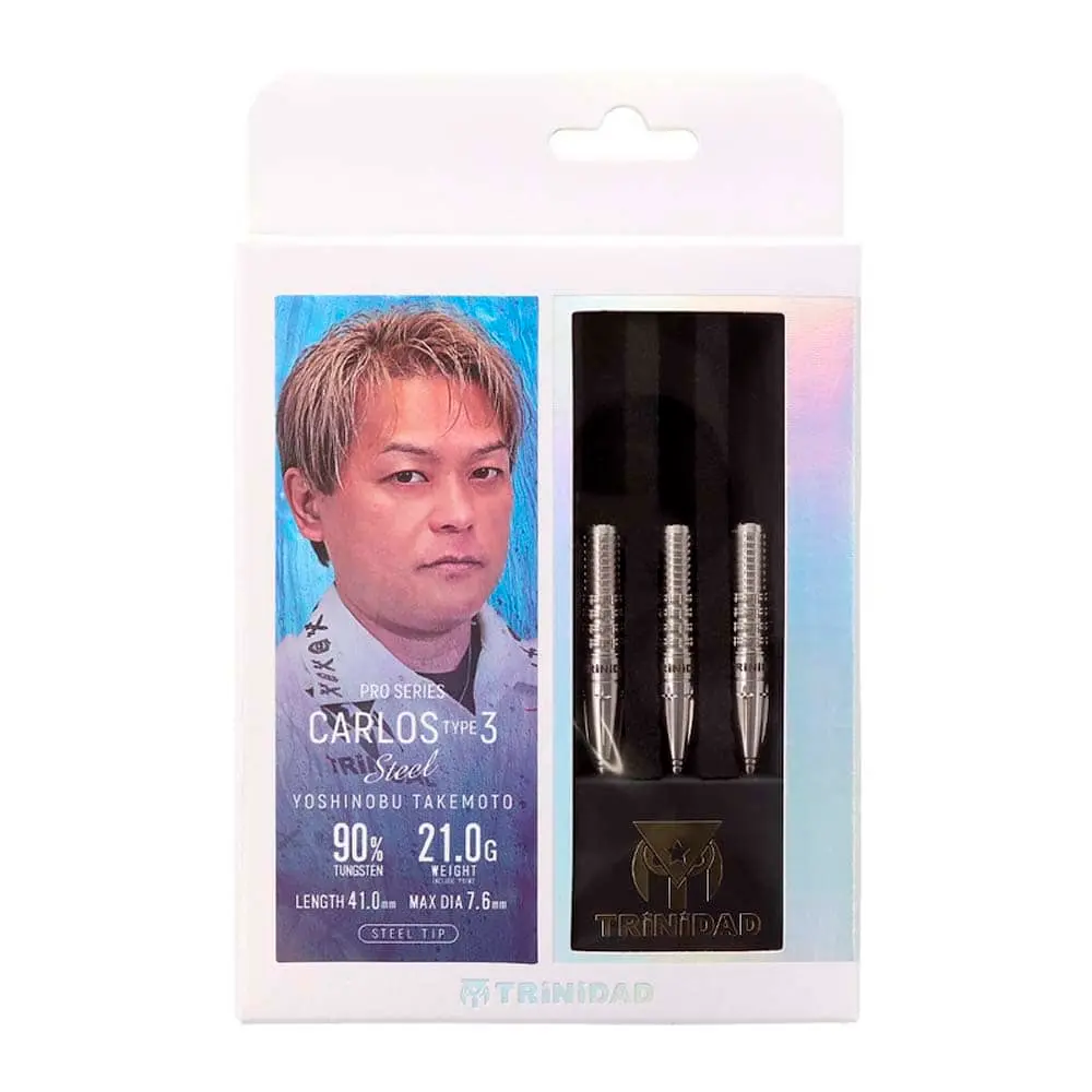 Dardos Trinidad Darts Carlos Type3 Yoshinobu Takemoto 21gr 90% vista 6