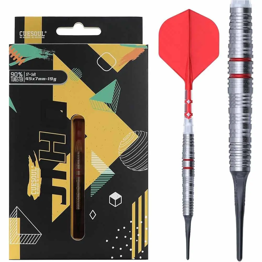 Dardos Cuesoul Jiho S7 Soft tip 90% Tungsteno 19g Profesionales