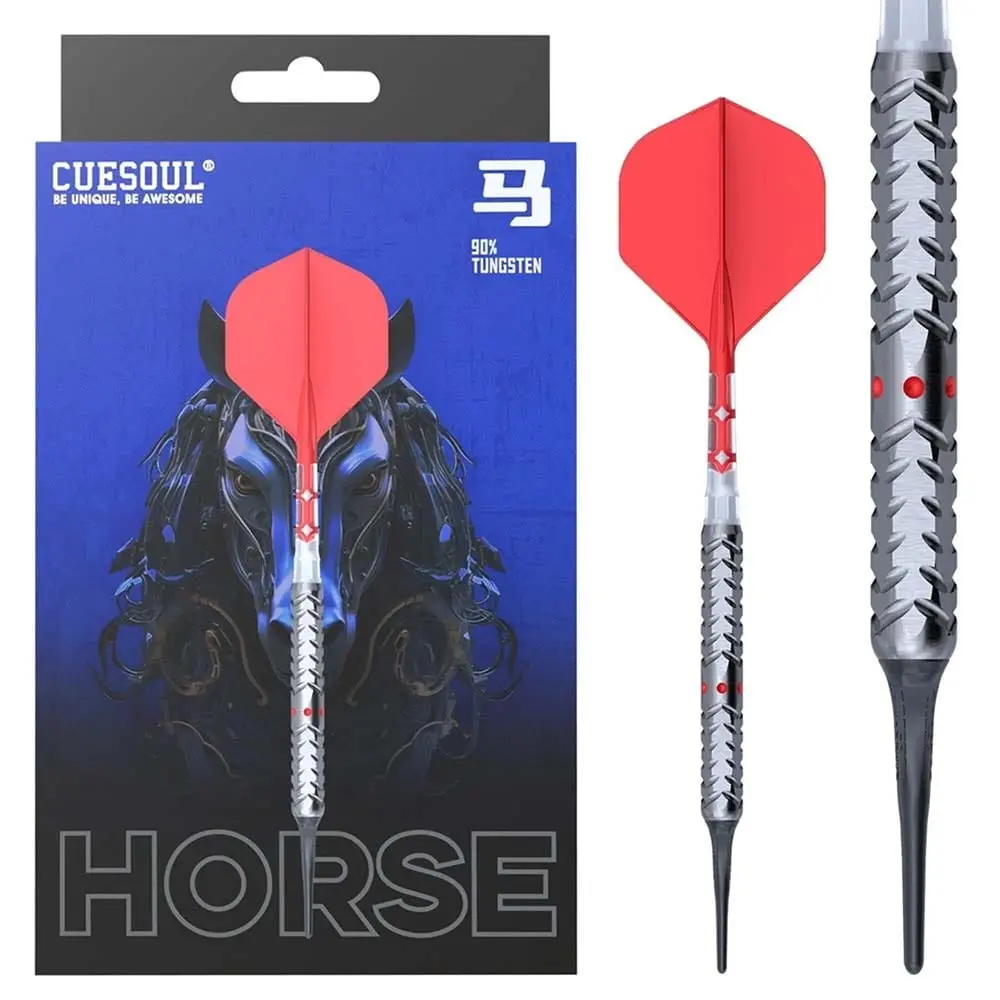 Dardos Cuesoul Zodiac Horse Punta Plastico 18ksxt5 90% Tungsteno 18g Profesionales