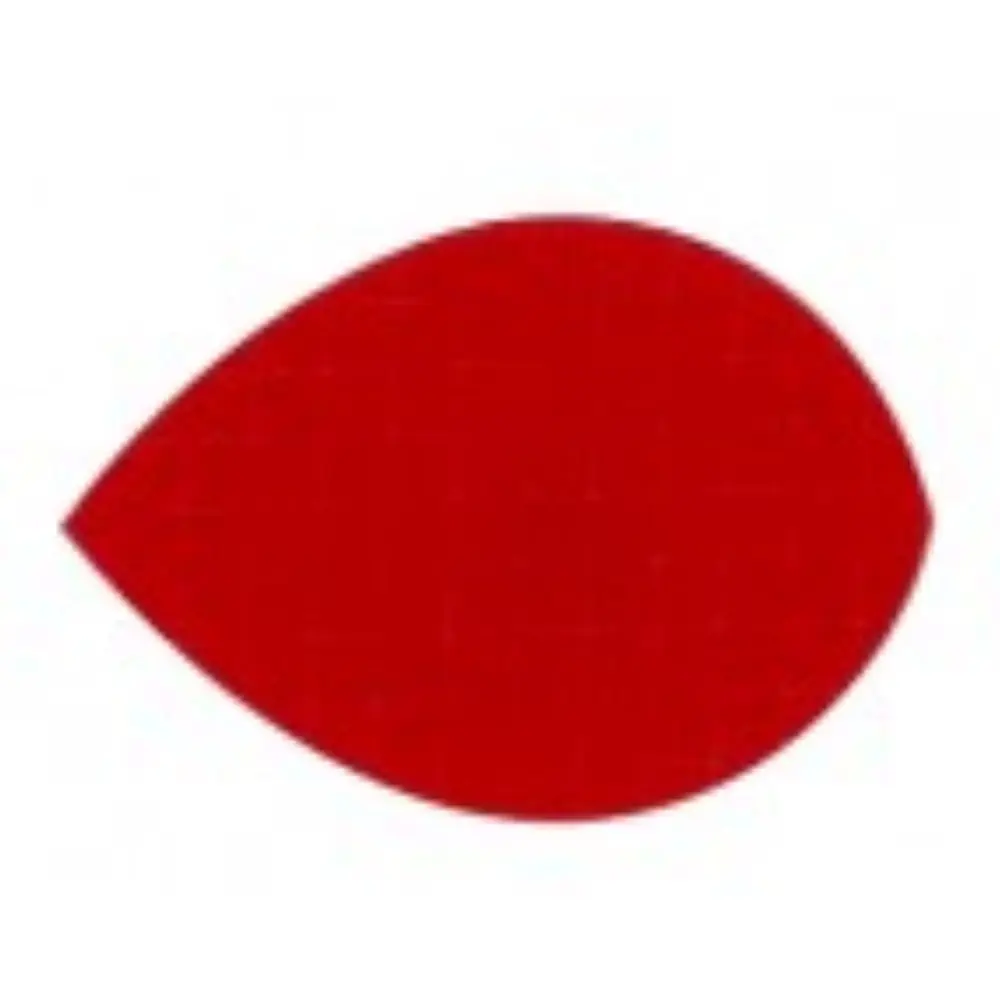Plumas Tela Oval Roja vista 2