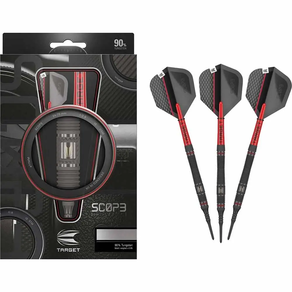 Dardos Target Darts Scope 11 90% Tungsteno 21g Profesionales vista 3