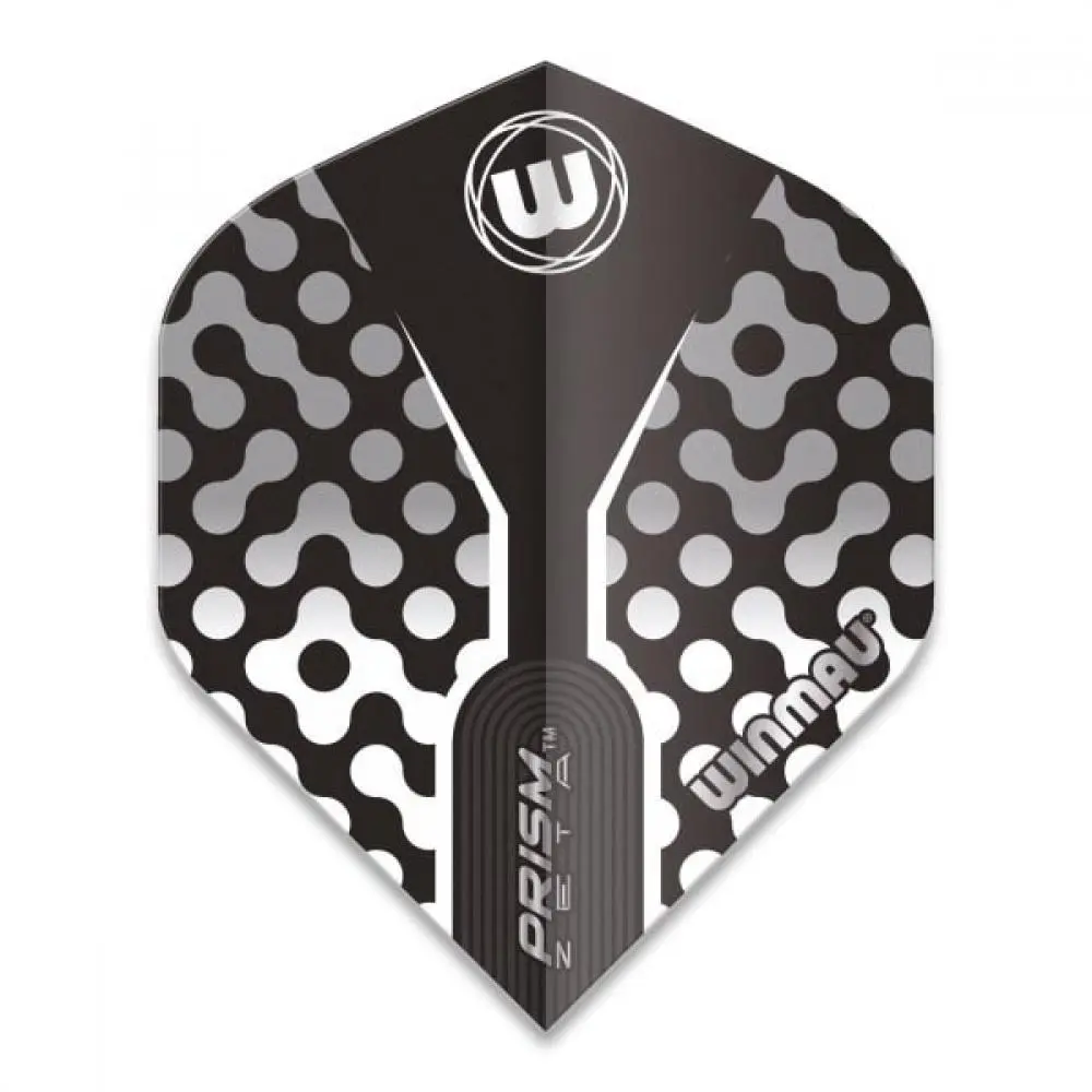Plumas Winmau Darts Prism Zeta Black, Grey White Standard6915.311