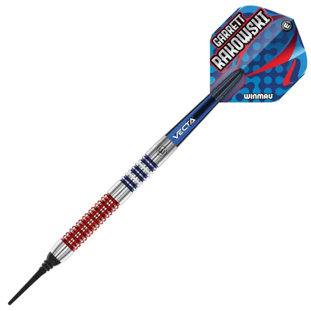 Dardos Winmau Garrett Rakowski 20 90% Tungsteno 20g Profesionales vista 2