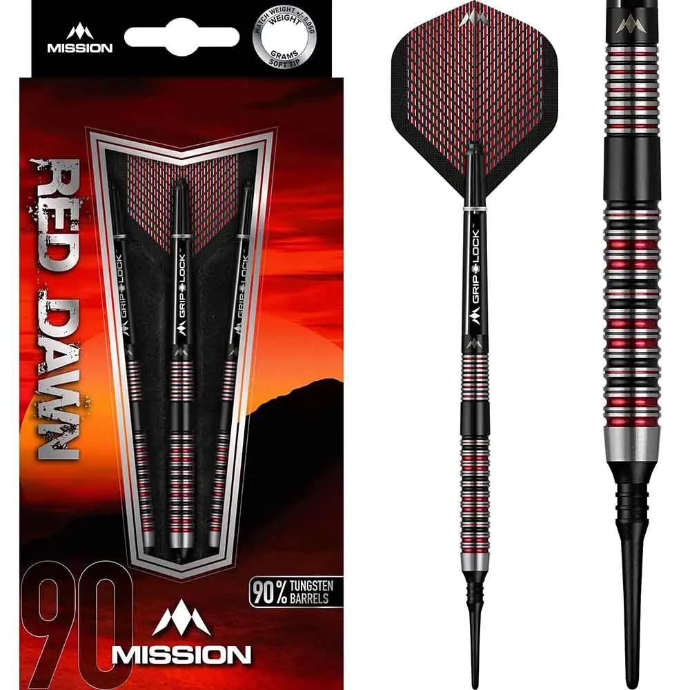 Dardos Mission Red Dawn M1 Straight Ring 90% Tungsteno 19g Profesionales vista 3