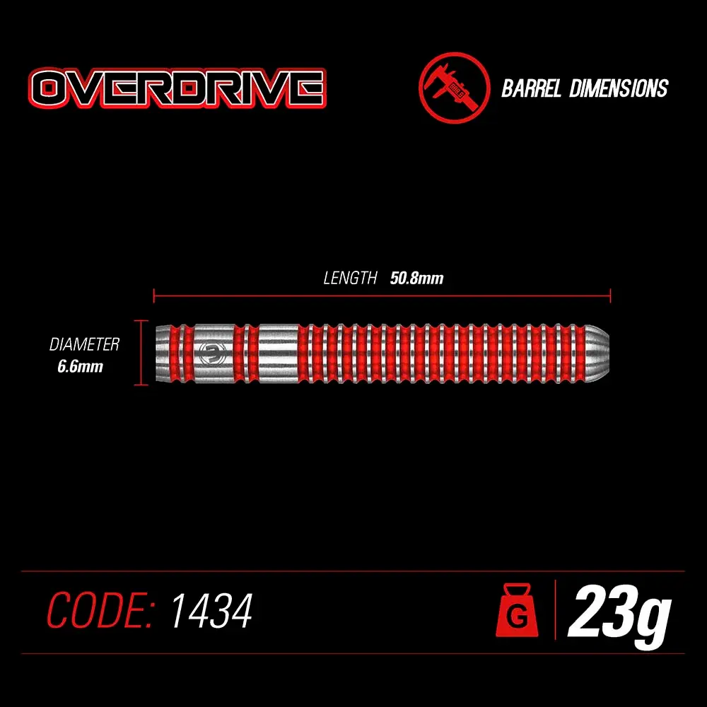 Dardos Winmau Overdrive 23g 90%1434.23 vista 6