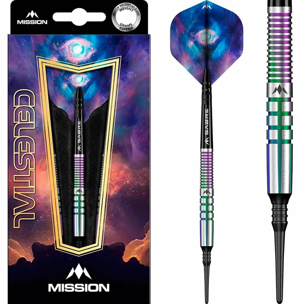 Dardos Mission Celestial Coral PVD 95% Tungsteno 18g Profesionales vista 4