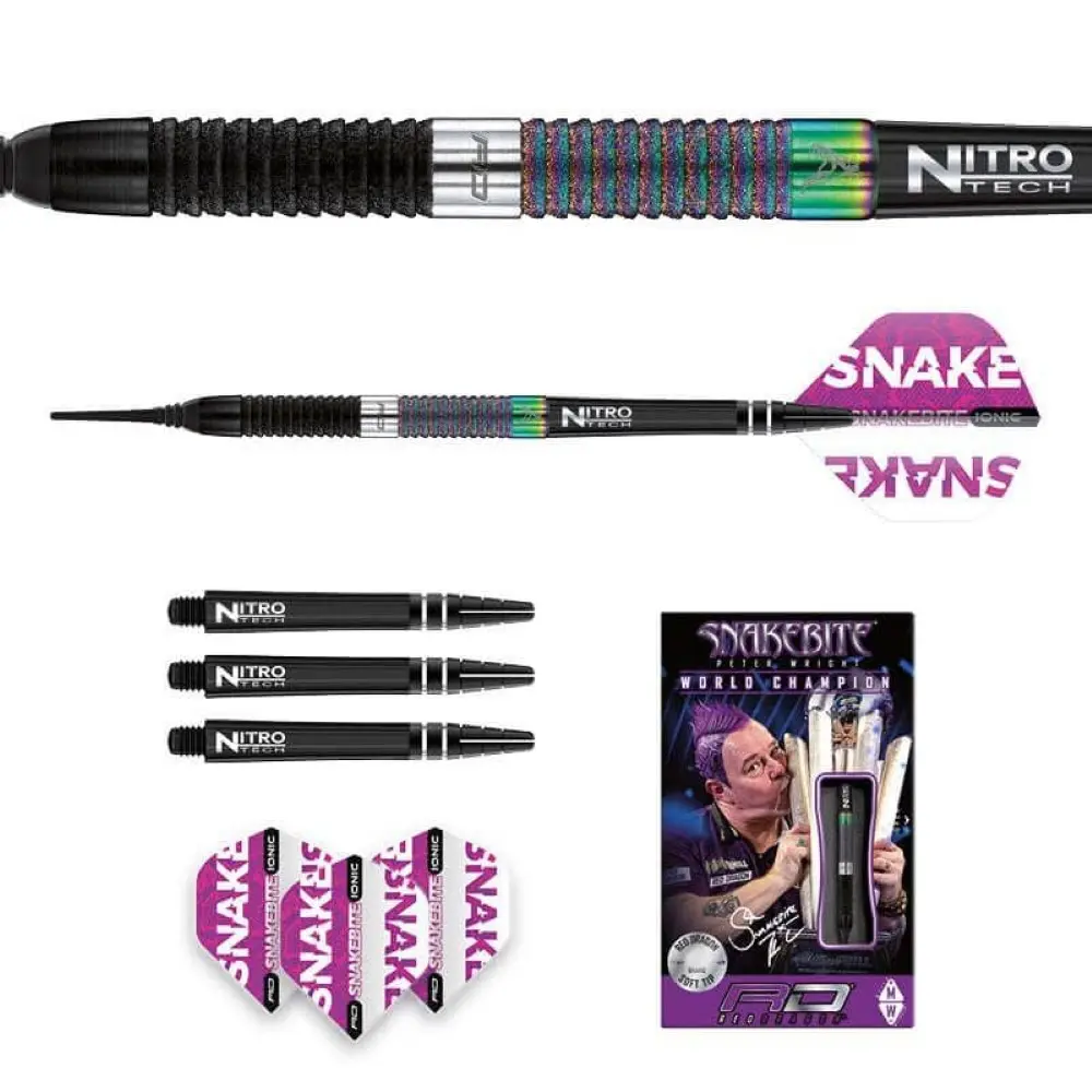 Dardos Red Dragon Peter Wright Snakebite World Champion Diamond Fusion 90% Tungsteno 20g Profesionales vista 5
