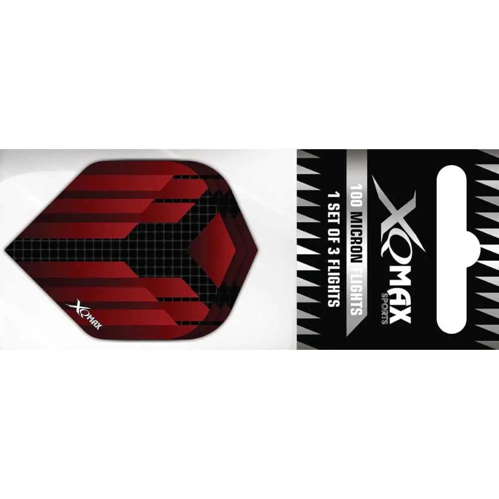 Plumas Flights XQMax Darts Halcyon Standard Rojo vista 3
