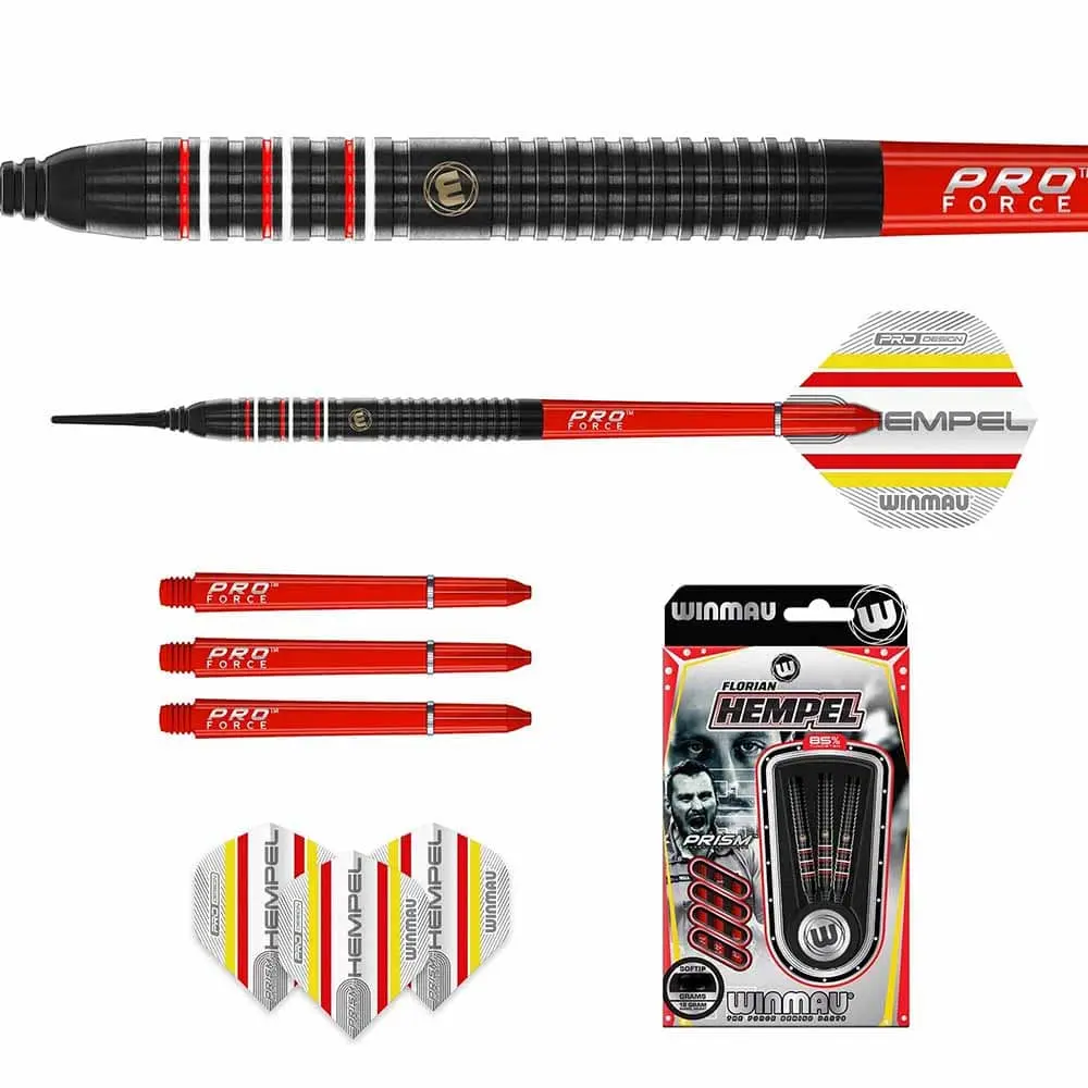 Dardos Winmau Florian Hempel 20 85% Tungsteno 20g Alto Rendimiento vista 3