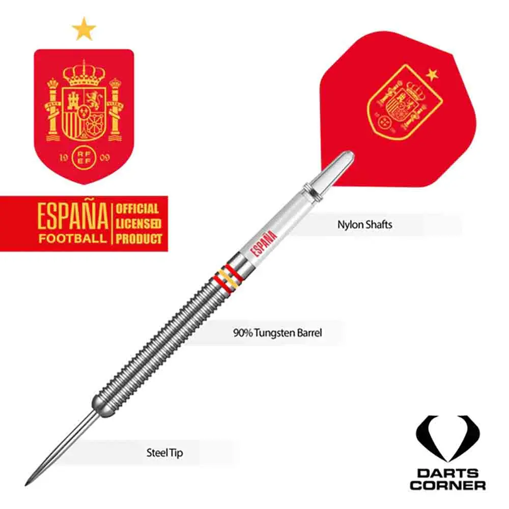 Dardos Licencia oficial de fútbol España Tungsteno 24gD1427 vista 4