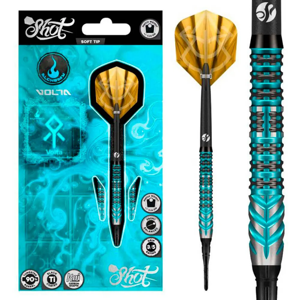 Dardos Shot Alchemy Volta P.Plastico SH-A 90% Tungsteno 20g Profesionales vista 6