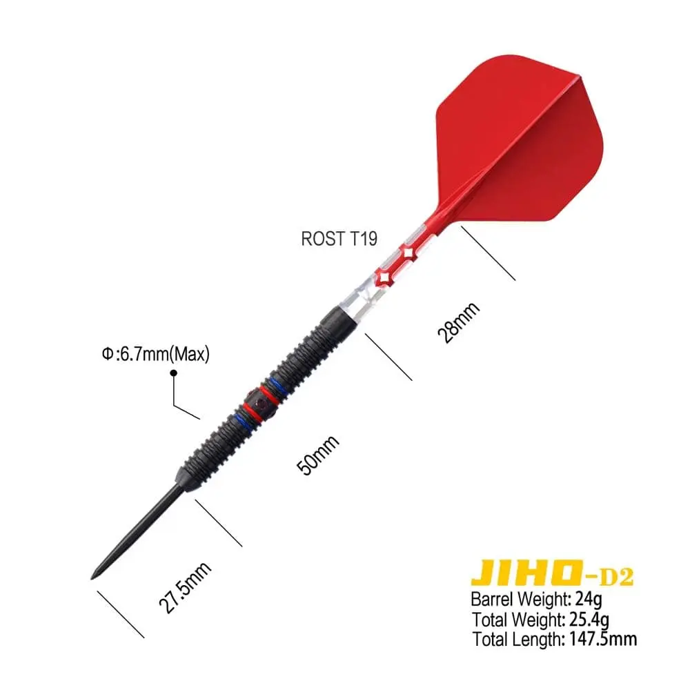 Dardos Cuesoul Jiho D2 Steel 90% 24gCSJH-90Y24 vista 2