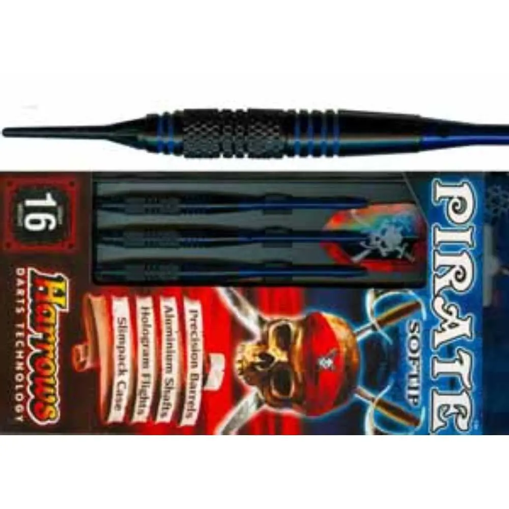 Dardos Harrows Pirate Blue Latón 18g Iniciación vista 3