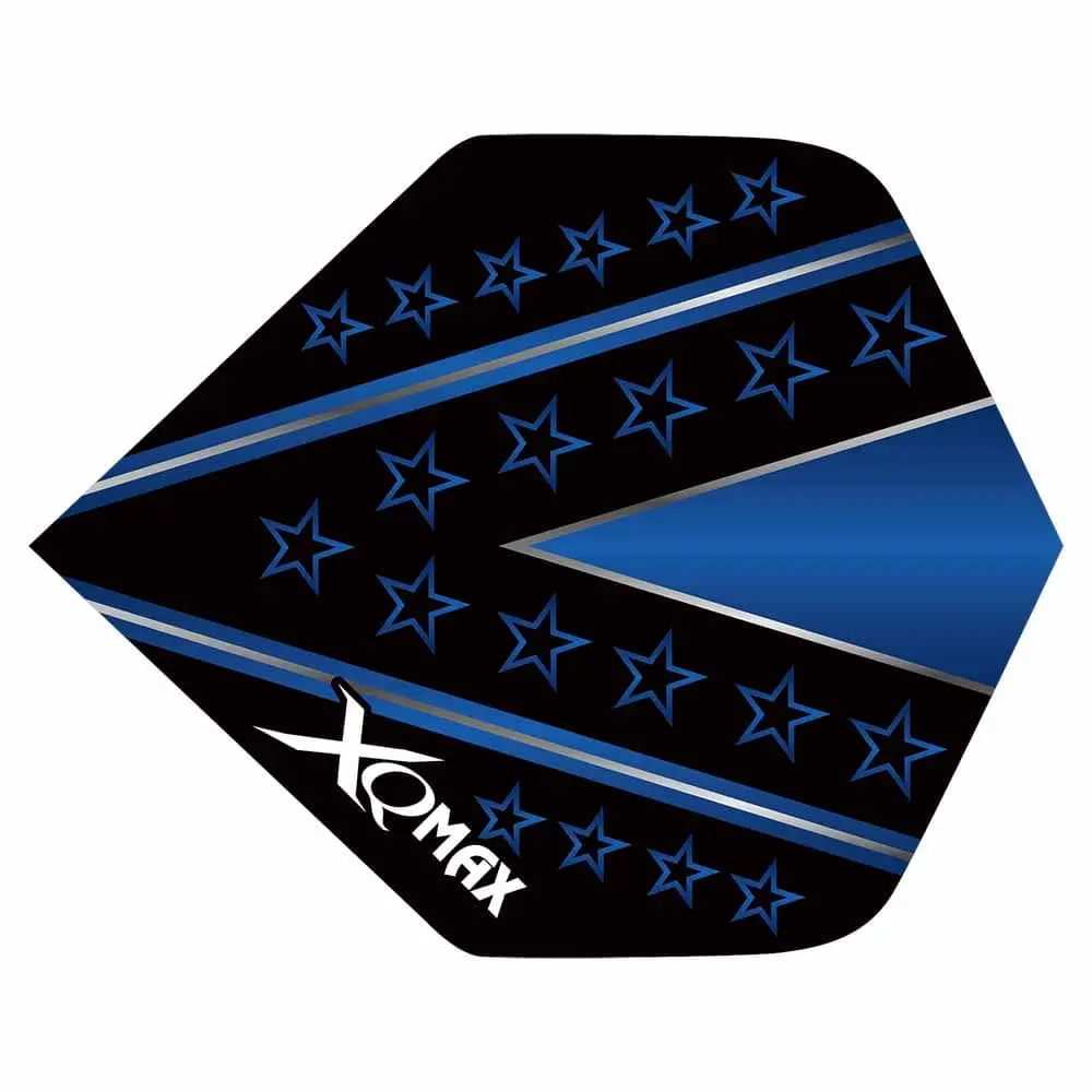 Plumas Flights XQMax Pet Darts Standard Blue Star vista 3