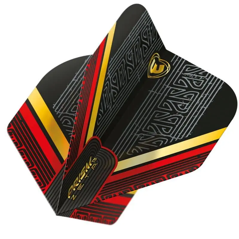 Plumas Winmau Darts Standard Prism Zeta Black Red Gold6915.312 vista 2