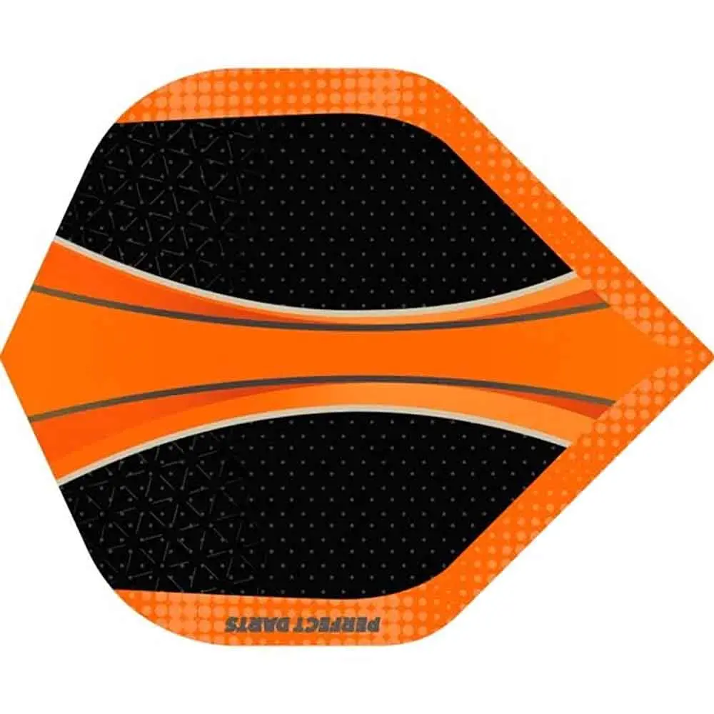 Plumas Perfect Darts Solarfox No2 Std Negro NaranjaF3249 vista 2