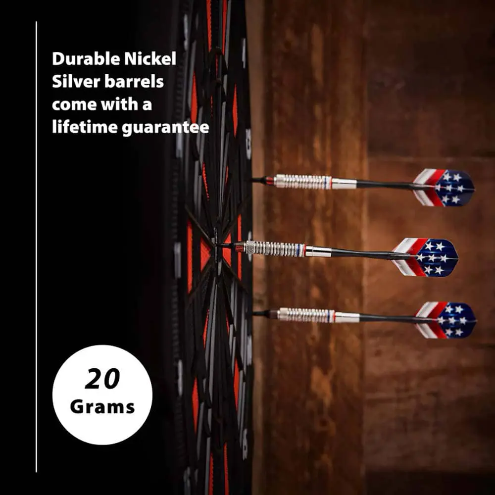 Dardos Fat Cat Darts Support Our Troops Nickel 20--20 Latón Iniciación vista 5