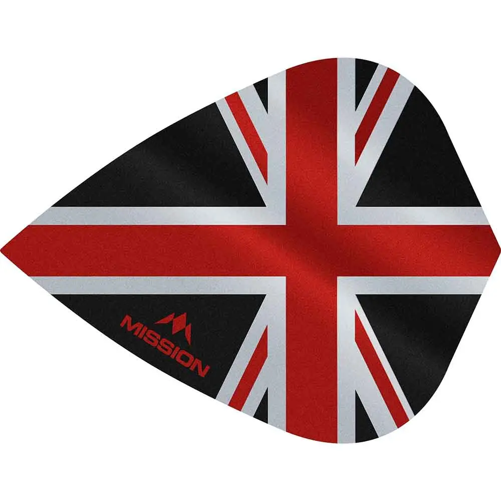 Plumas Mission Darts Kite Alliance Union Jack Negro RojoF3090 vista 2