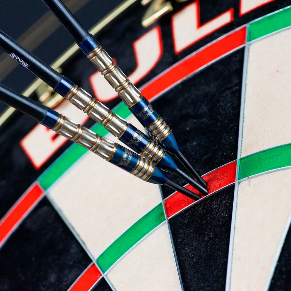 Dardos Bulls Darts Mario Vandenbogaerde E3 Steeltip 90% Tungsteno 22g Profesionales vista 5