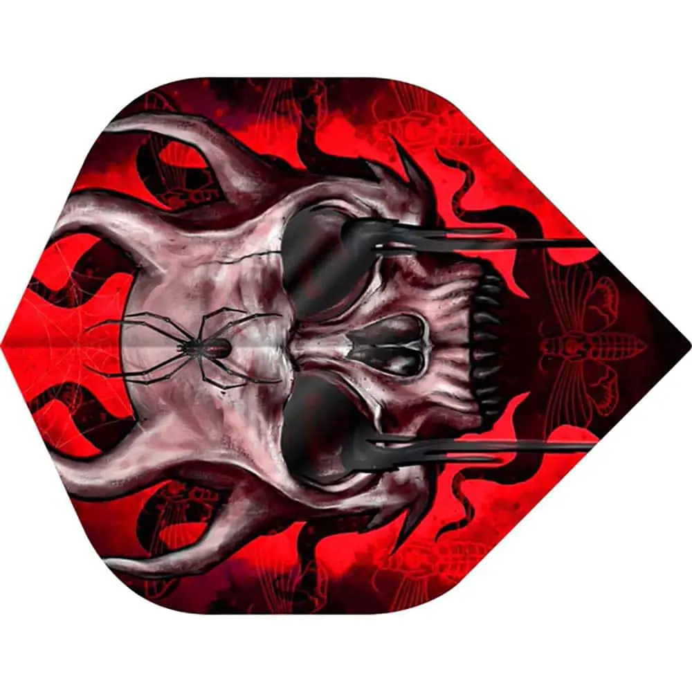 Plumas Designa Horror Show No2 Std Horned SkullF3409 vista 3