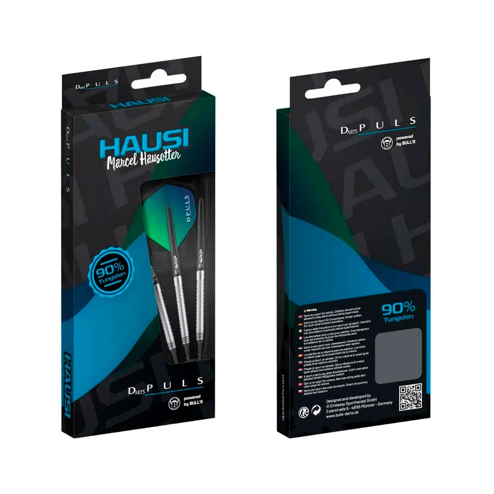 Dardos Bulls DE DPuls Hausi 90% Tungsteno 20g Profesionales vista 4