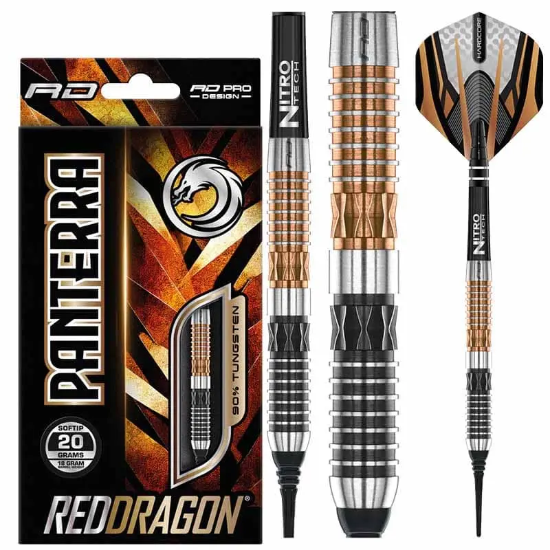 Dardos Red Dragon Panterra 90% Tungsteno 18g Profesionales vista 4