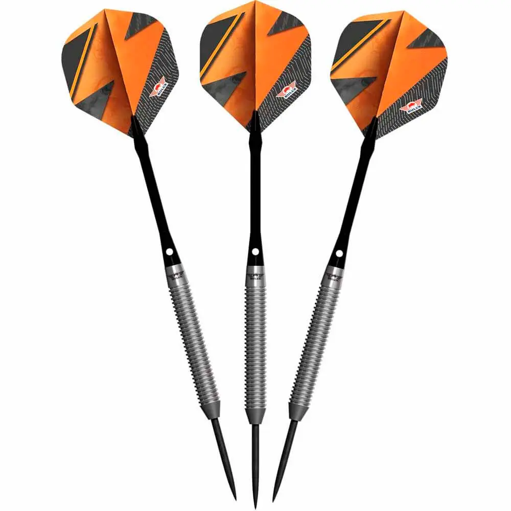 Dardos Bulls Darts Lightning Orange P.Metal 80% 25g vista 3