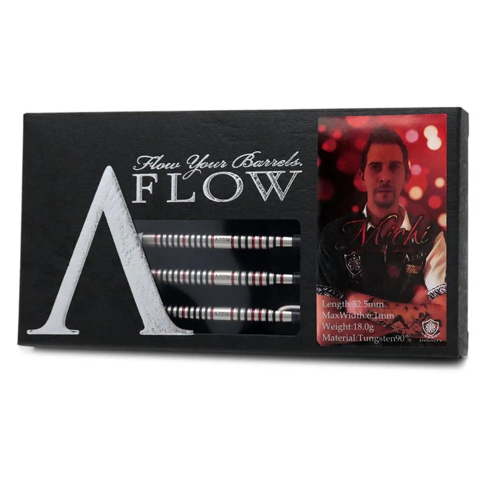 Dardos Dynasty Darts A Flow BLCT Michi, Michael Unterbuchner 90% Tungsteno 18g Profesionales vista 4