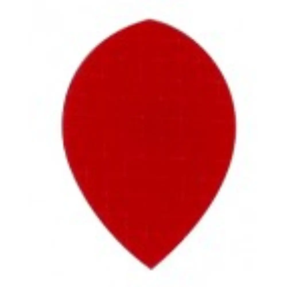Plumas Tela Oval Roja
