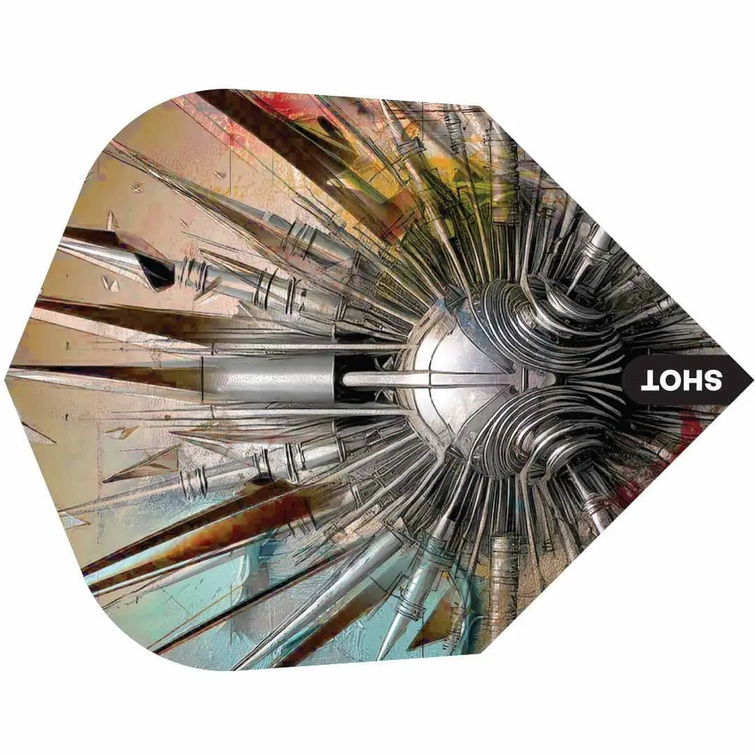 Plumas Shot Darts Gnarly Shredda ShapeSH-SF5503 vista 3