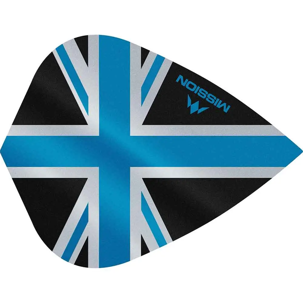 Plumas Mission Darts Kite Alliance Union Jack Negro AzulF3089 vista 3