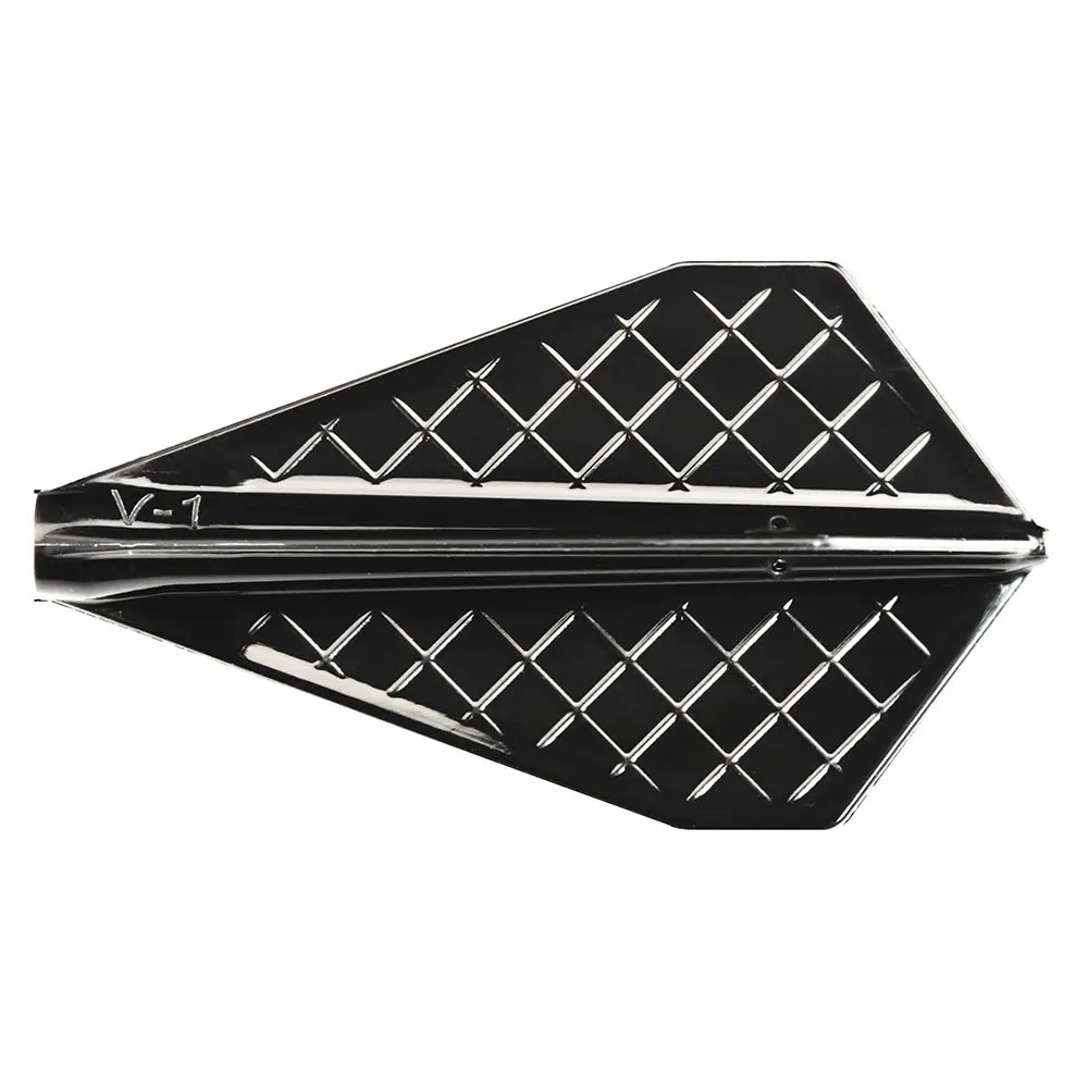 Plumas Cosmo Darts Flights Flight Pro V-1 Black vista 3