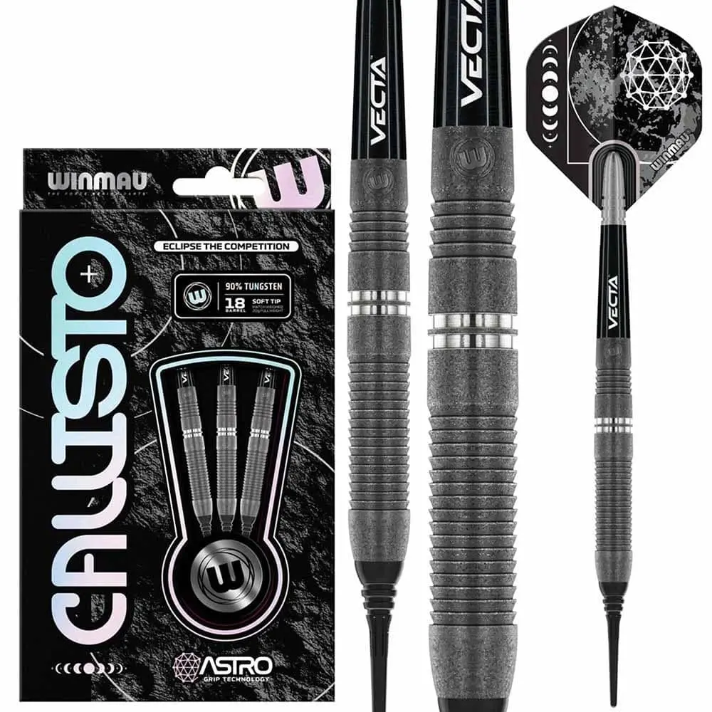 Dardos Winmau Callisto 3 Bomb 20 90% Tungsteno 20g Profesionales vista 6
