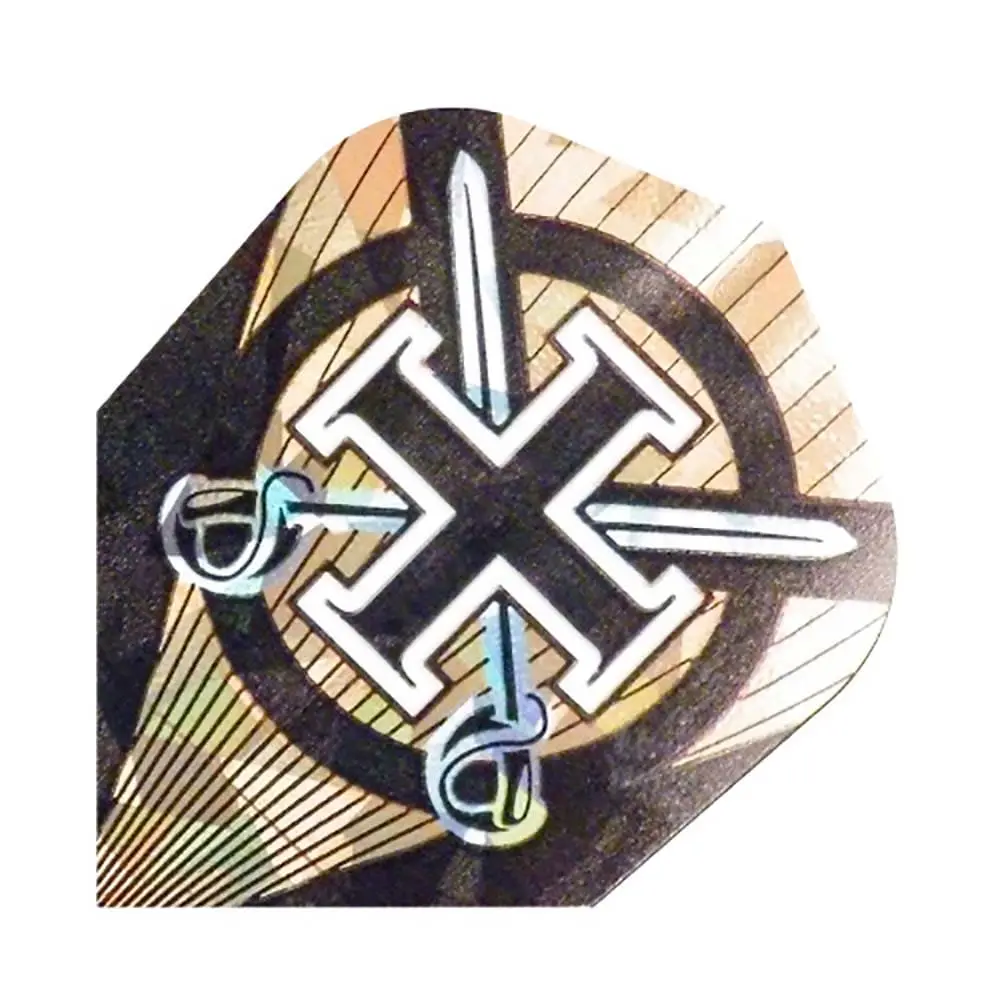 Plumas Harrows Darts Hologram Standard Cruz Espadas1612 vista 3