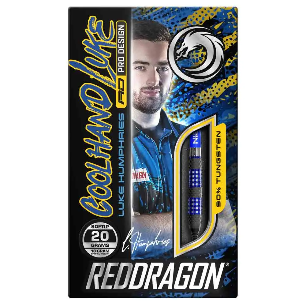 Dardos Red Dragon Luke Humphries TX2 Atomised 90% Tungsteno 20g Profesionales vista 3