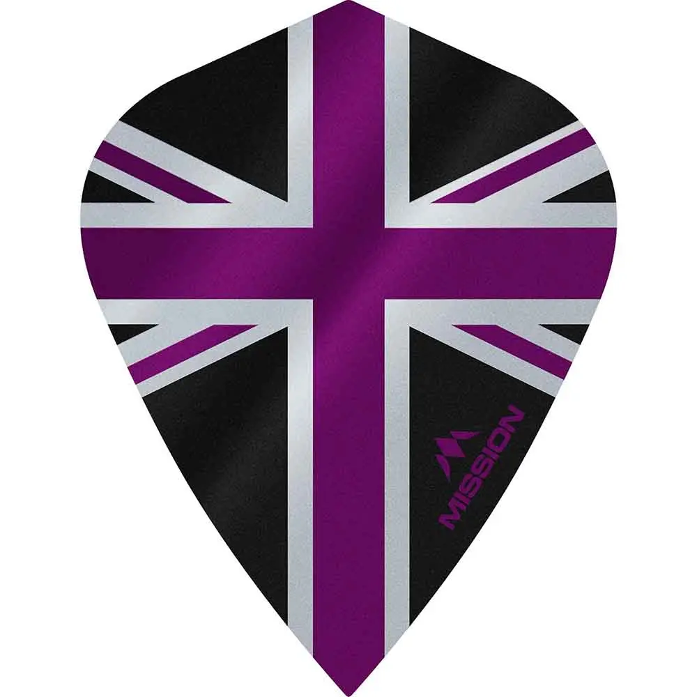 Plumas Mission Darts Kite Alliance Union Jack Negro MoradoF3093