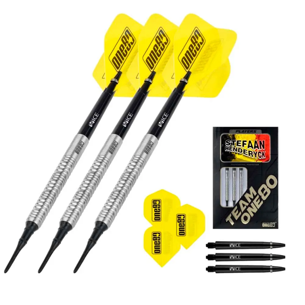 Dardos One80 Stefaan Henderyck Soft 90% Tungsteno 18g Profesionales vista 4
