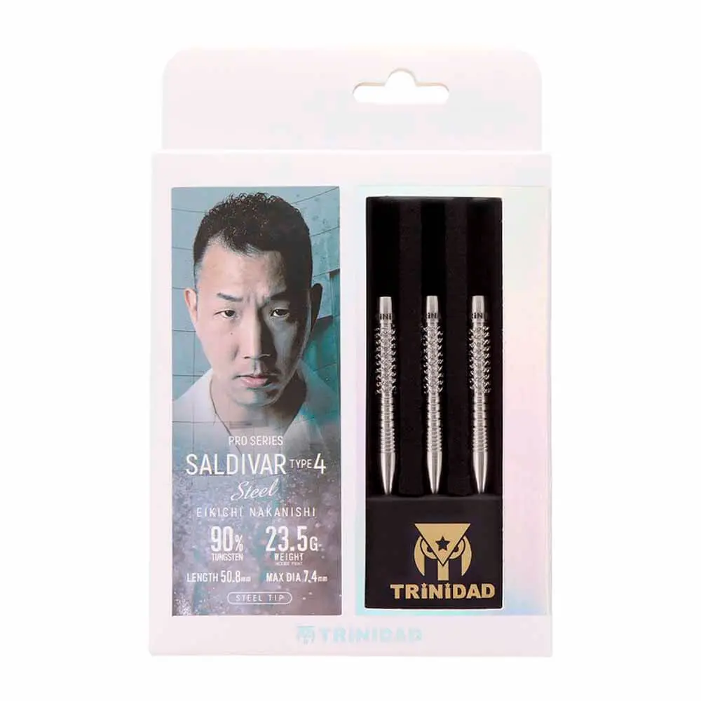 Dardos Trinidad Darts Saldivar Tipo 4 Nakanishi Nagakichi Steel 23.5gr 90% vista 4
