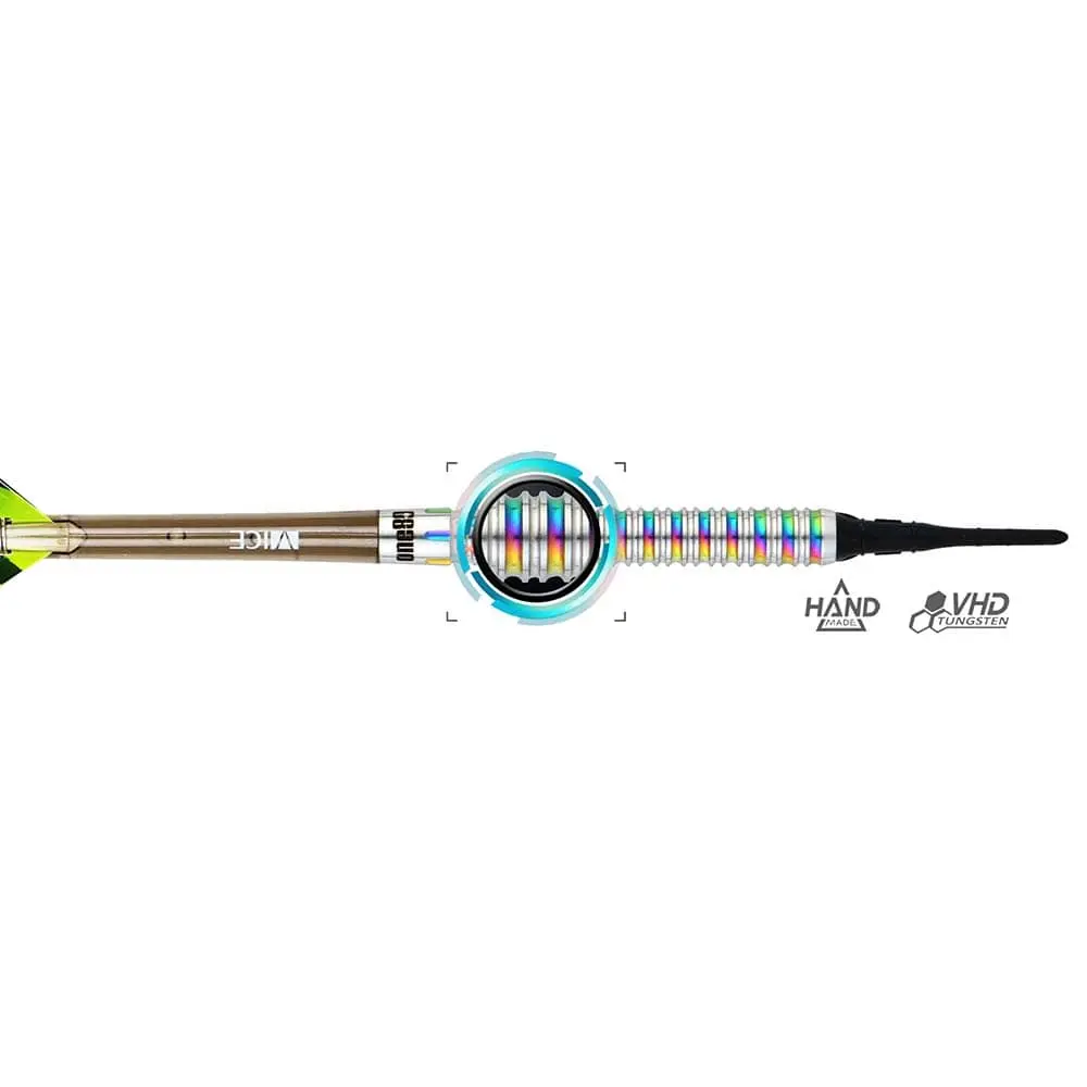 Dardos One80 Chameleon Allira Soft 90% Tungsteno 18g Profesionales vista 2