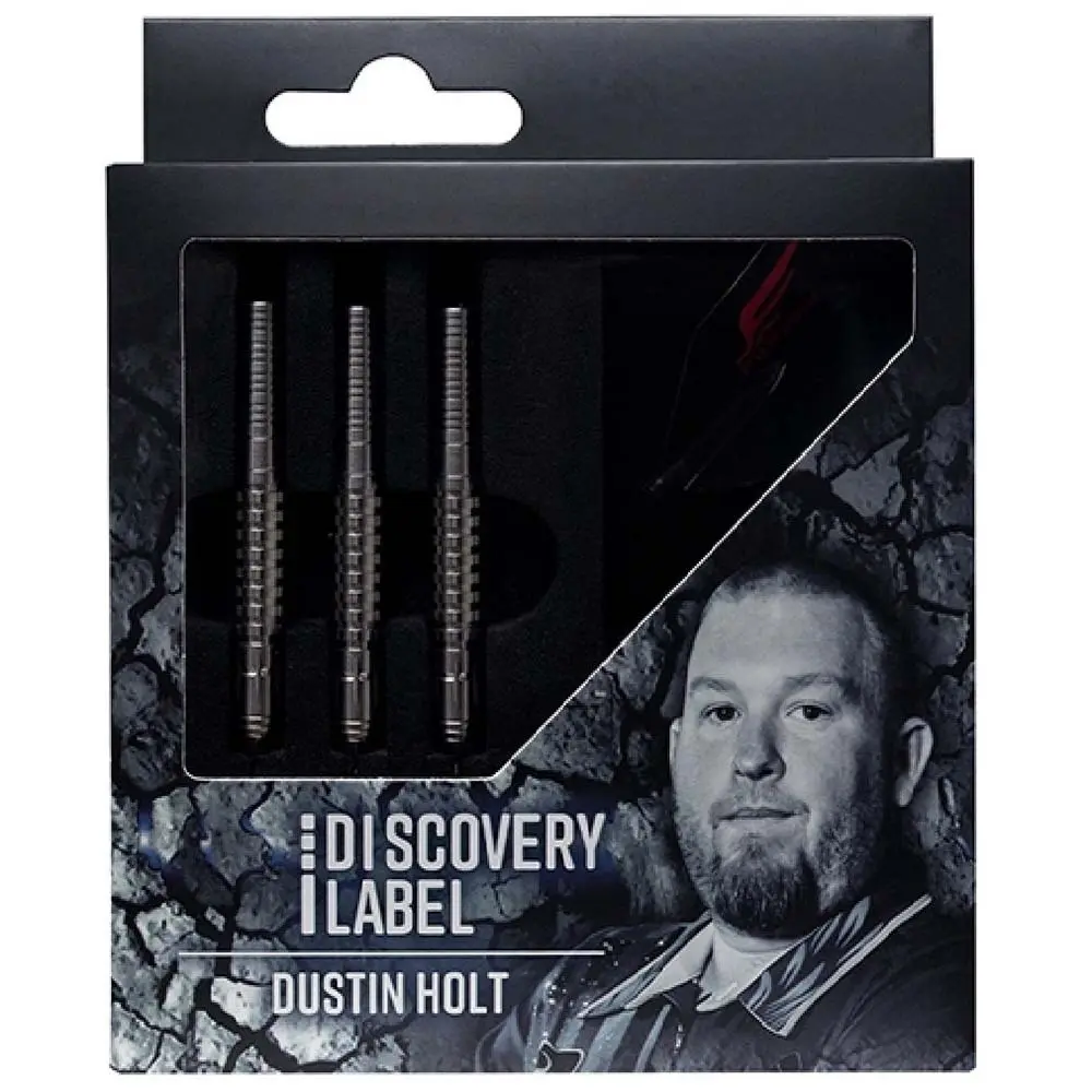 Dardos Cosmo Darts Discovery Label Dustin Holt P.Acero 90% 21g vista 3
