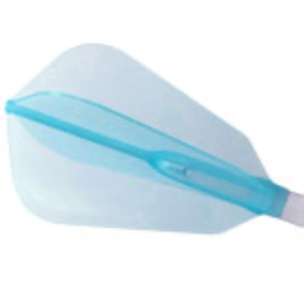 Plumas Fit Flight Air Fantail Azul Claro F-Shape vista 3