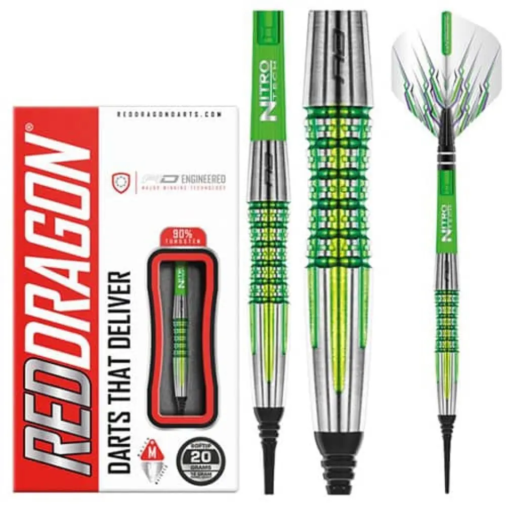 Dardos Red Dragon Fusion Plus d 90% Tungsteno 20g Profesionales vista 3