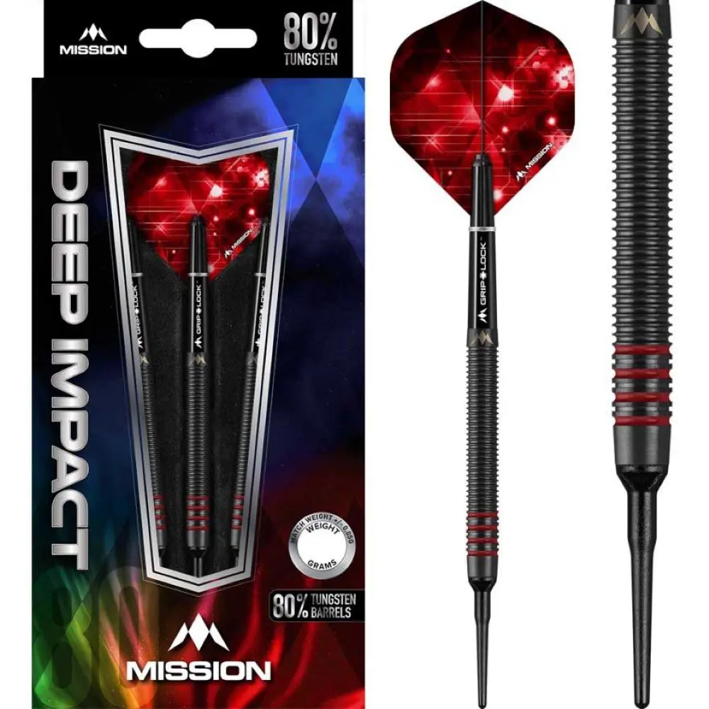Dardos Mission ST. Deep Impact M4 Black Blue 80% Tungsteno 21g Alto Rendimiento vista 5