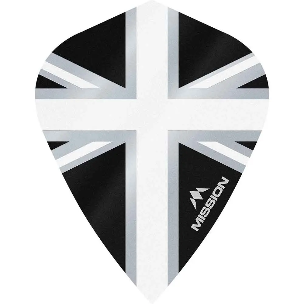 Plumas Mission Darts Kite Alliance Union Jack Negro BlancoF3096
