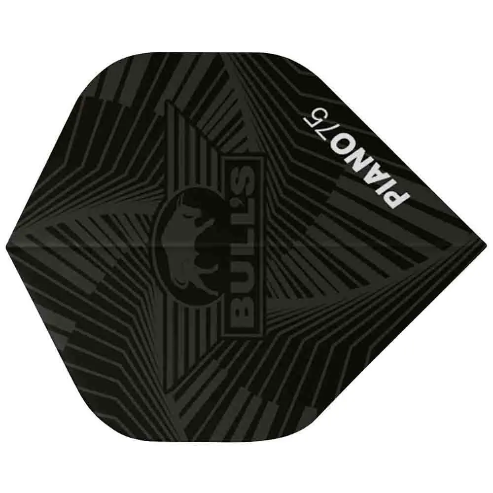 Plumas Bulls Darts Piano 75 No2 Standard NegroBU-50987 vista 2